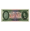 10 Forint Bankjegy 1947 MINTA lyukasztás és bélyegzés 000