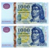 1000 Forint Bankjegy 2005 DA sorszámkövető pár
