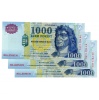 1000 Forint Bankjegy Millennium 2000 DD sorszámkövető 3 db