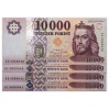 10000 Forint Bankjegy 2022 KB,KC alacsony azonos sorkövető pár