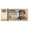 2000 Forint Bankjegy 2005 CB hátoldalon sorszám színátnyomat