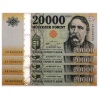 20000 Forint Bankjegy 2016 GB-GE nagyon alacsony azonos sorszám