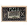 50 Fillér Postatakarékpénztárjegy 1920 VG