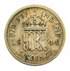 Anglia VI. György ezüst 6 Penny 1944