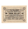 Ausztria Notgeld Stadl-Paura 10 Heller 1920