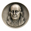 Declaration Signers Medals Benjamin Franklin ezüst és bronz érem