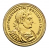 Konstantinus Trieri arany Solidus Ag aranyozva UV