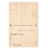 Magyar Műemlékek Országház képeslap Kádár János aláírással 1961