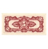 Malájföld Japán megszállása 5 Cent Bankjegy 1942 PM2a