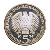 Németország ezüst 5 Márka 1974 F Grundgesetz Proof