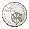 Pécsi Ókeresztény sírkamrák ezüst 5000 Forint 2004 PP