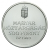 1990 Kölcsey Ferenc ezüst 500 Forint, BU